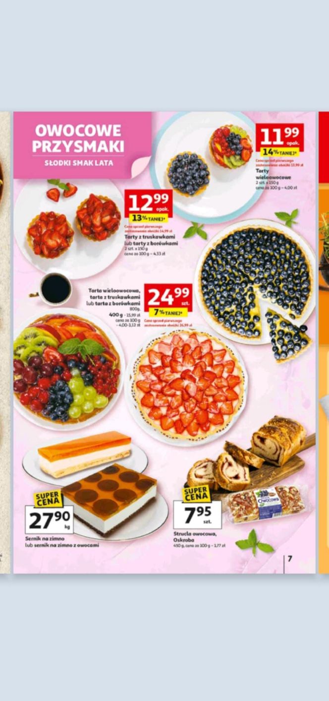 Warzywa i owoce z Polski taniej w Auchan. Promocje od 03.07 nawet do 50%!