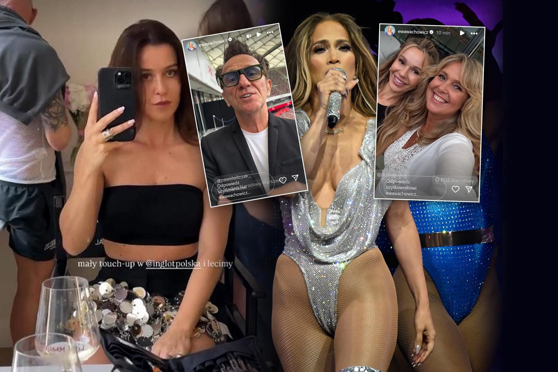 Jennifer Lopez rozgrzewa Warszawę! Kto pojawił się na jej koncercie? VIP-owska loża Dody przyciąga uwagę!