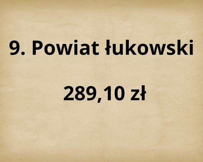 TOP 10 najbogatszych powiatów w woj. lubelskim