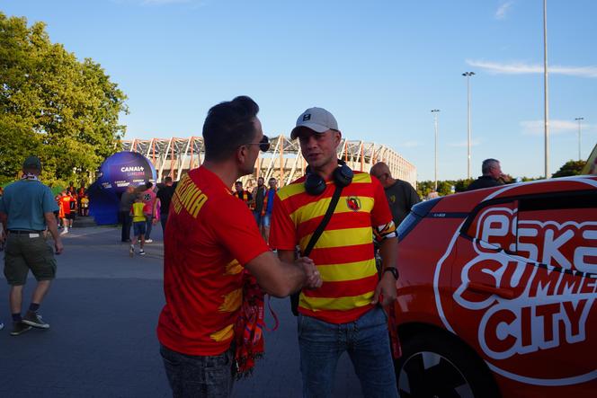 Jagiellonia-Poniewież. Liga Mistrzów i Eska Summer City na Stadionie Miejskim w Białymstoku