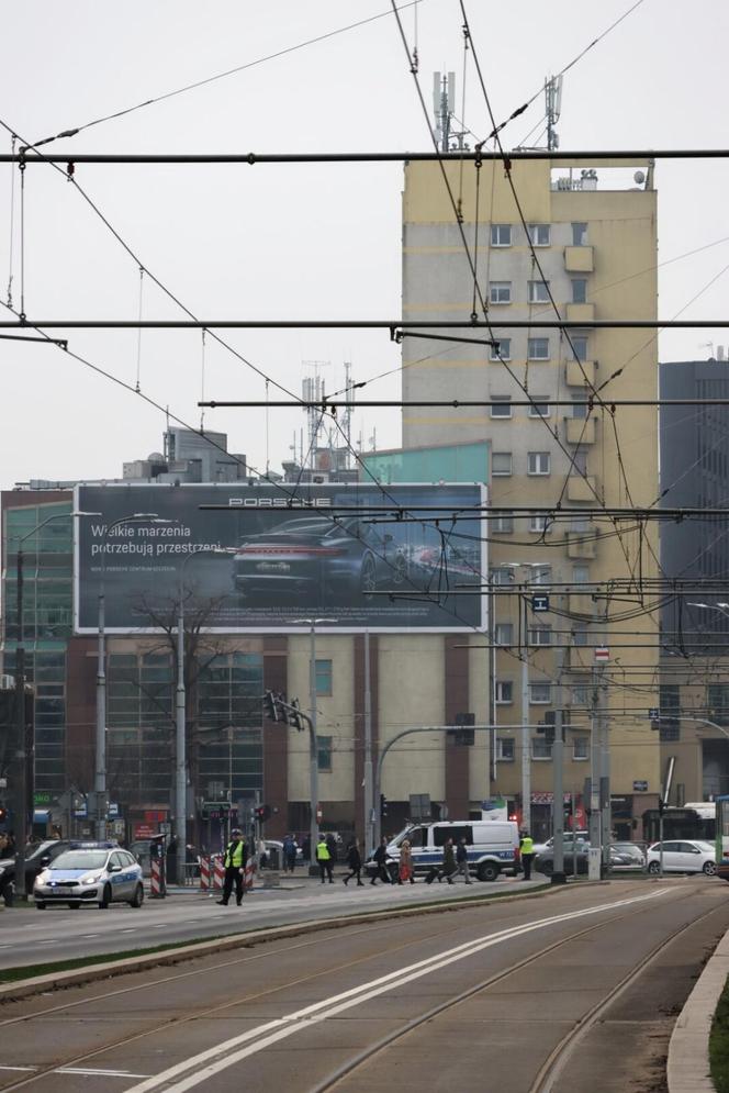 Wypadek na placu Rodła w Szczecinie