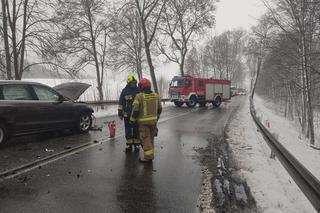 Wypadek na trasie Szestno - Mrągowo [ZDJĘCIA]