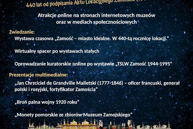 Zamość: Muzeum Zamojskie zaprasza na  wyjątkową Noc Muzeów