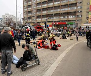 Wypadek w Szczecinie plac Rodła 