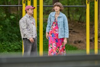 Na Wspólnej odc. 4078. Brygida (Maja Wolska), Remek Klusek (Maciej Kobiela)