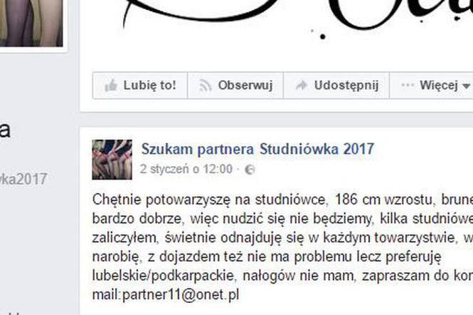 Partner na studniówkę Lublin 2017