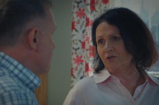 M jak miłość odc. 1843. Marysia (Małgorzata Pieńkowska), Artur Rogowski (Robert Moskwa)