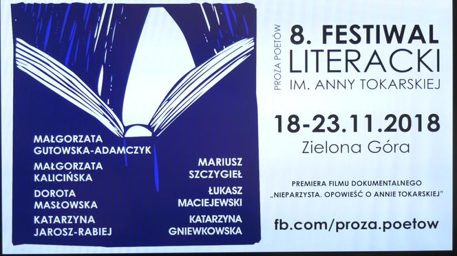 Już w niedzielę 8 Festiwal Literacki im. Anny Tokarskiej