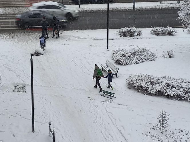 Leszno wygląda bajkowo! Na walentynki sypnęło śniegiem