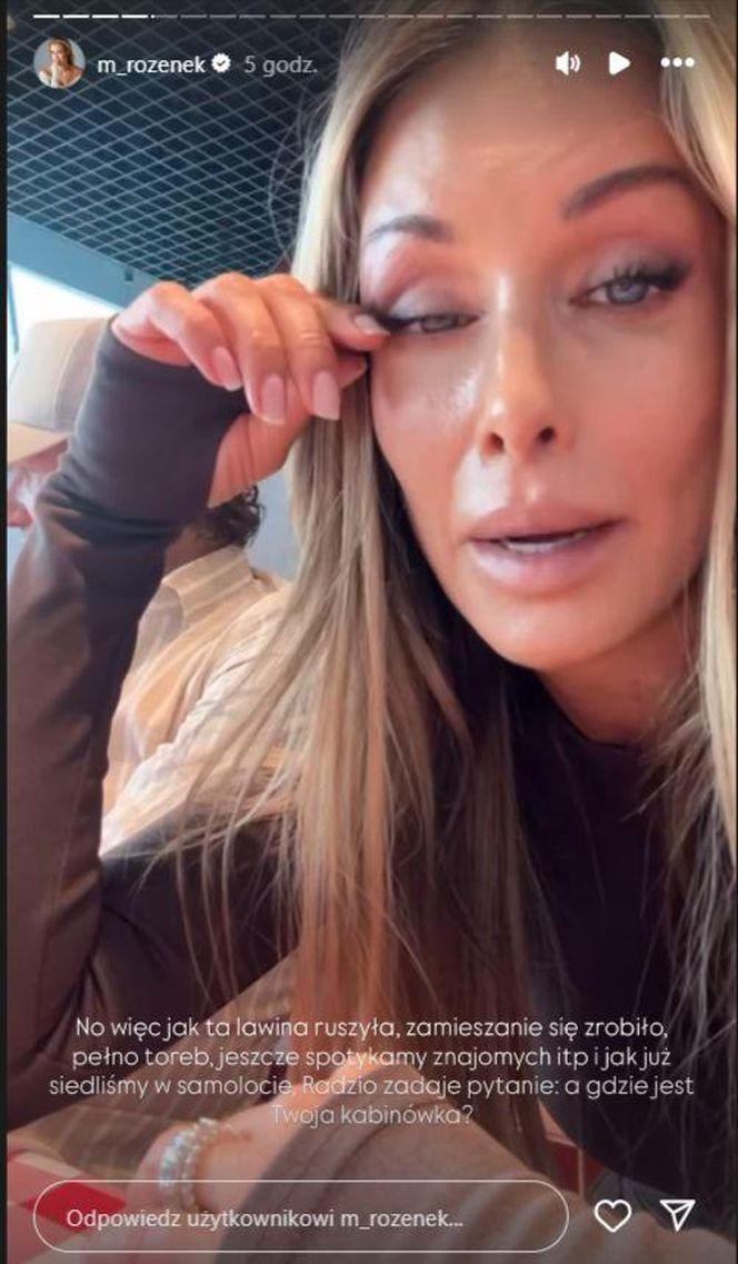 Rozenek-Majdan wyskoczyła z samolotu! Armagedon na lotnisku, dzieci wyproszone!