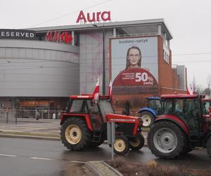 Protest rolników w Olsztynie 21 lutego. Co dzieje się w centrum?