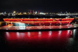 Sylwestrowe iluminacje Morskiego Centrum Nauki