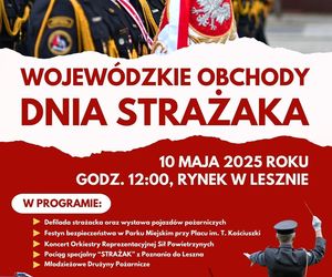 Wojewódzkie Obchody Dnia Strażaka w Lesznie. Uroczystość, atrakcje i utrudnienia w ruchu