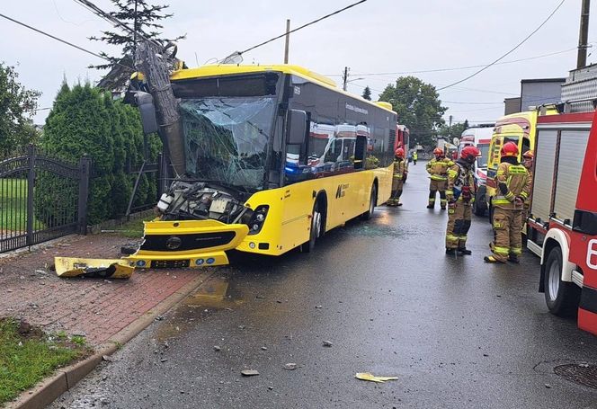Wypadek autobusu w Tarnowskich Górach
