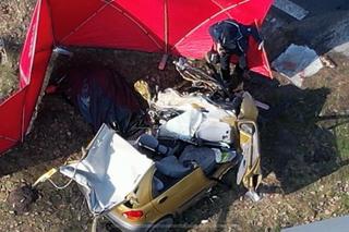 Makabryczny wypadek w Coniewie. Czołowo zderzyła się osobówka z ciężarówką. Nie żyje jedna osoba