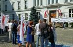 Protest budżetówki z Solidarności w Bydgoszczy [ZDJĘCIA]