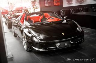 Ferrari 458 Spider po tuningu wnętrza w Carlex Design