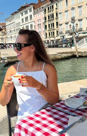Piotr Żyła i Marcelina Ziętek na wakacjach w Wenecji i Cannes