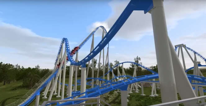 Rollercoaster w Śląskim Wesołym Miasteczku