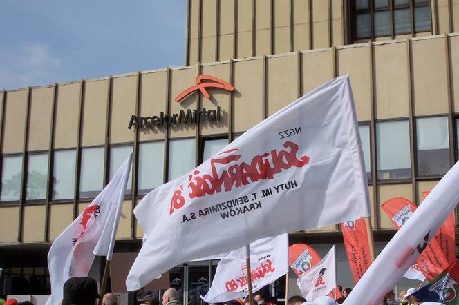 protest, Solidarność 80, ArcelorMittal  Poland