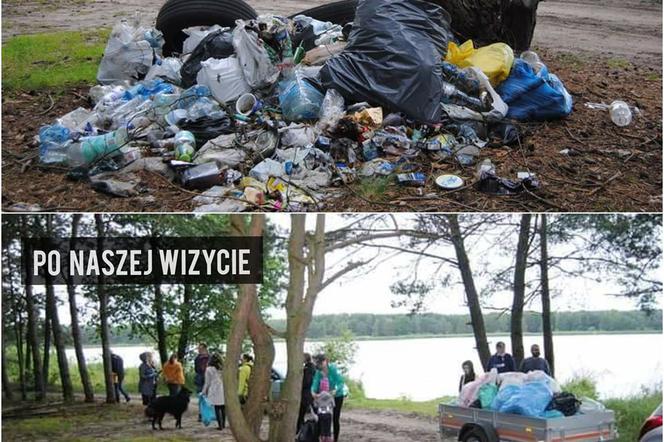 Grupa Leszy Bełchatów znów w akcji! Tym razem robiła porządki nad Zalewem Sulejowskim