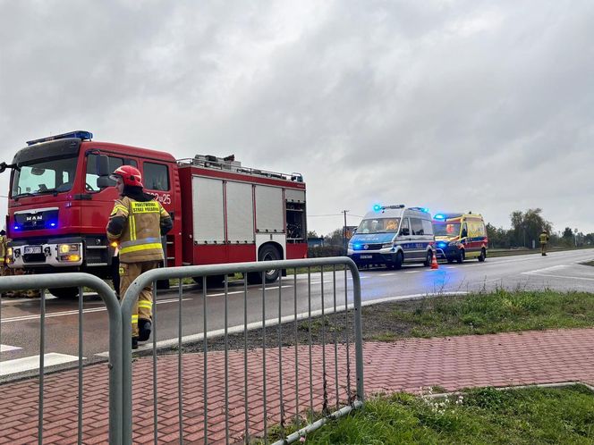 Wypadek na przejeździe kolejowym w Chorzelowie