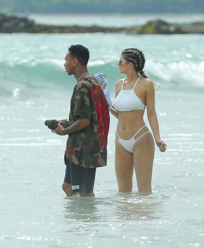 Kylie Jenner i Tyga na plaży