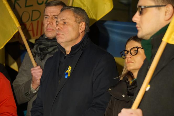 Wojna na Ukrainie. Bydgoszczanie protestowali przeciwko rosyjskiej agresji [ZDJĘCIA]