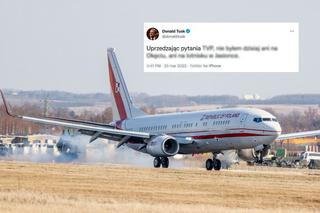  Awaryjne lądowanie samolotu z prezydentem Dudą. Wymowny komentarz Donalda Tuska!
