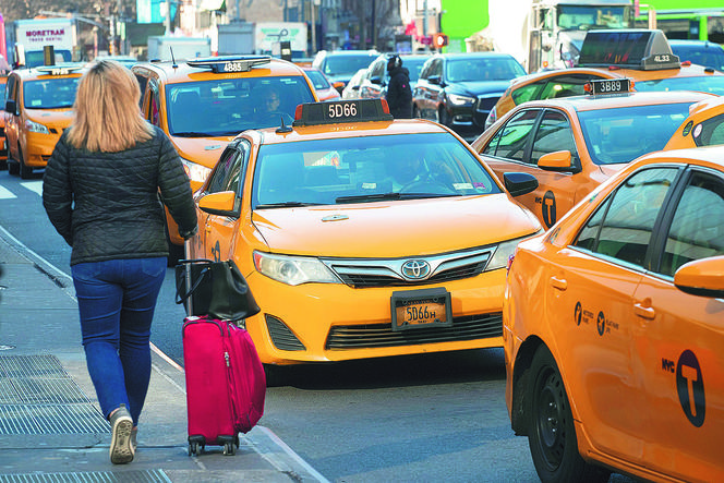 Nowy Jork naciągał taksówka