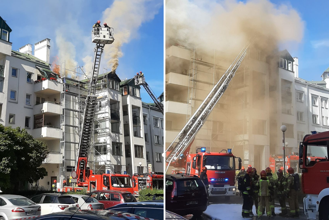 Pożar mieszkania na warszawskim Ursynowie! Z budynku ewakuowano kilka osób