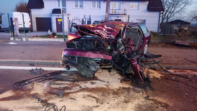 Śmiertelny wypadek pod Dzierżoniowem. Nie żyją 37- i 60-latek [ZDJĘCIA].