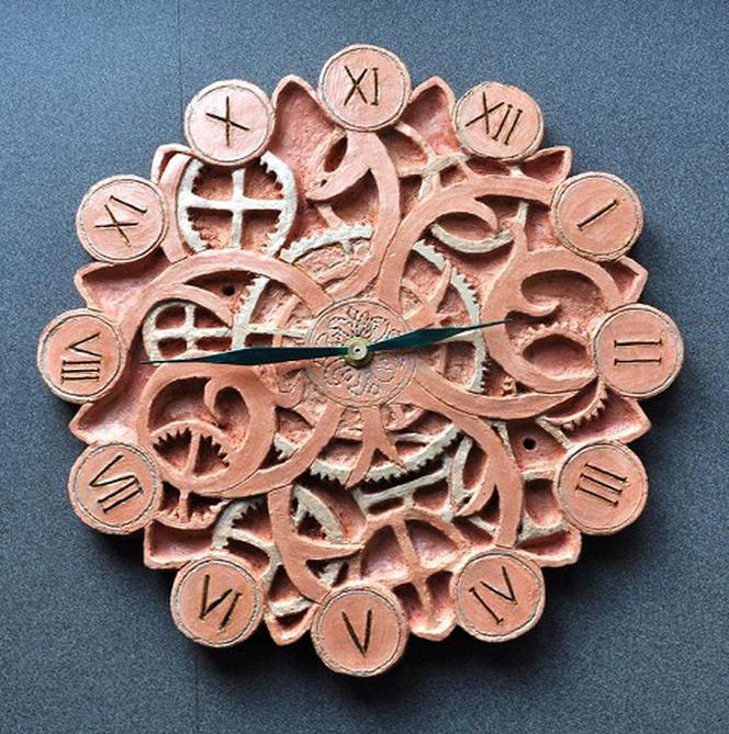 zegary ceramiczne własnoręcznie wykonane zdjecie nr 1