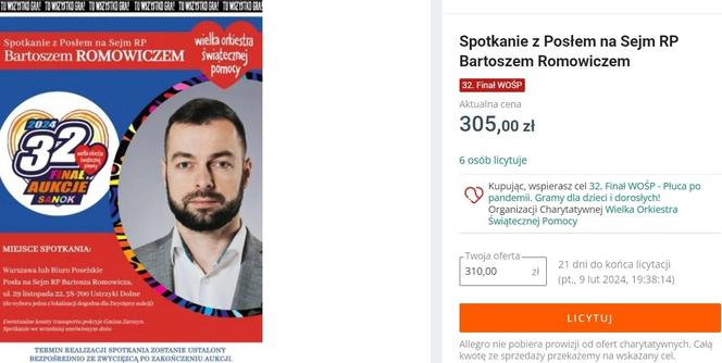 Najciekawsze licytacje 32. WOŚP na Podkarpaciu