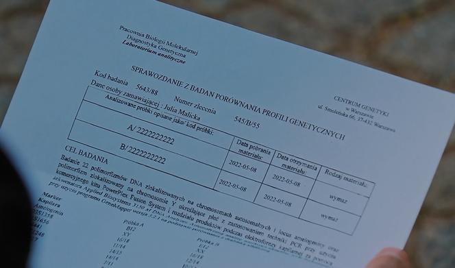 M jak miłość odc. 1673. Wyniki badań DNA na ojcostwo dziecka Andrzeja i Julii