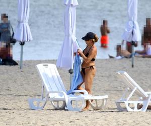  Ewa Skibińska na plaży w Sopocie