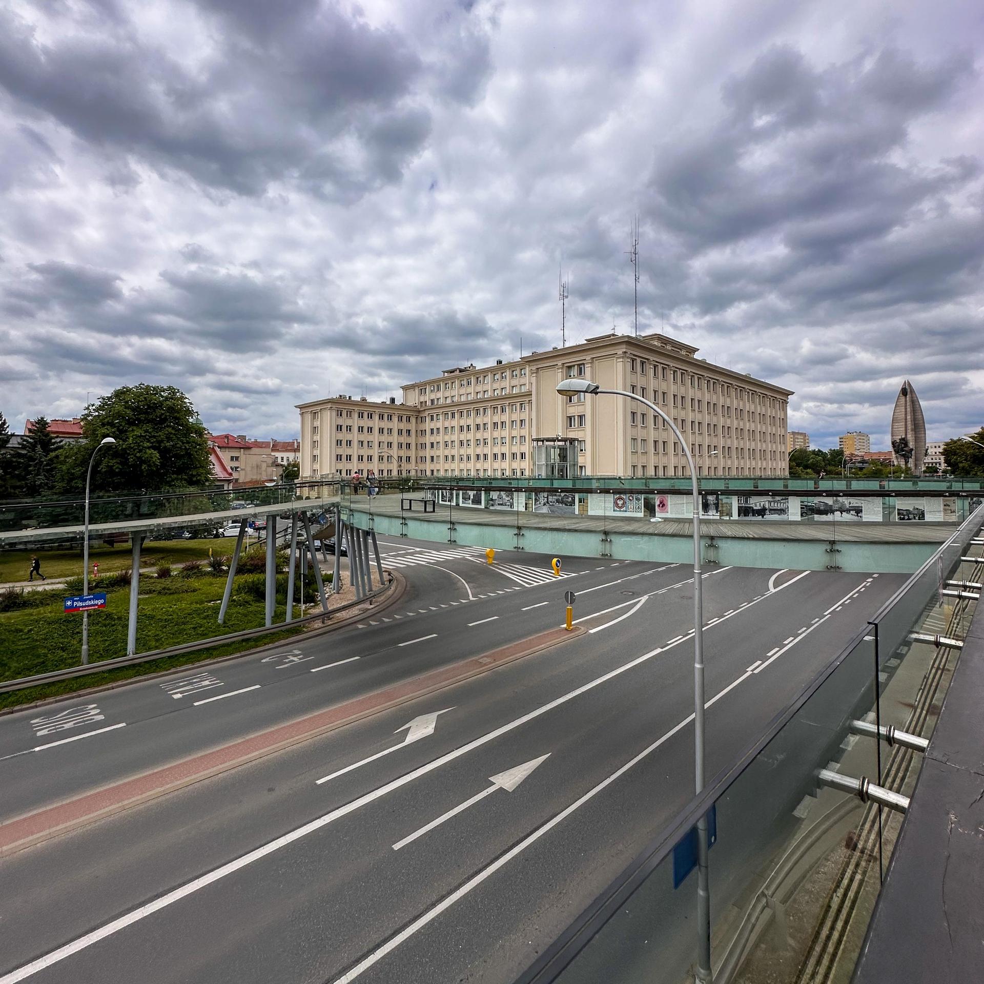 Okrągła kładka dla pieszych w Rzeszowie