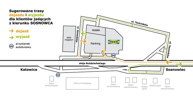 Mapa Sosnowiec Ikea