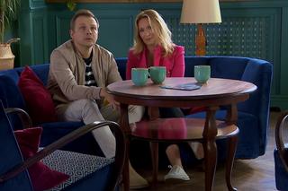 	Barwy szczęścia, odcinek 2795. Bruno (Lesław Żurek), Karolina (Marta Dąbrowska)