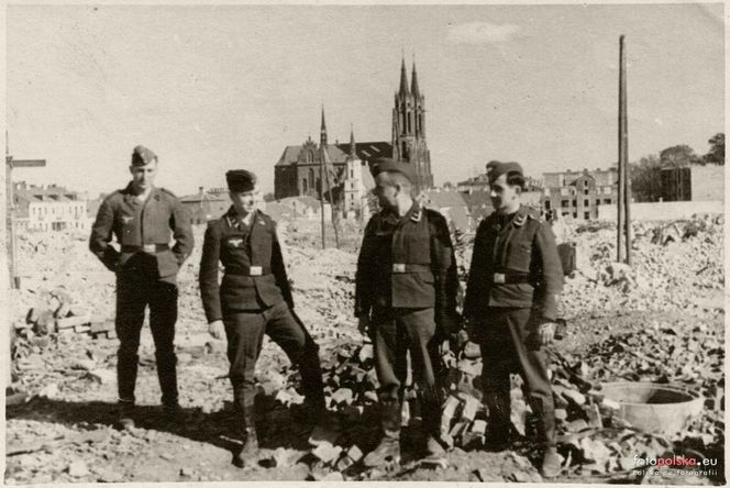 Białystok zniszczony po II wojnie światowej