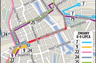 mapa warszawa al jerozolimskie Szczyt NATO w Warszawie. Utrudnienia, komunikacja miejska [MAPA 