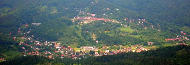 Skrzyczne. Widok na Szczyrk