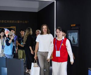 Iga Świątek w Muzem Architektury w Wuhan