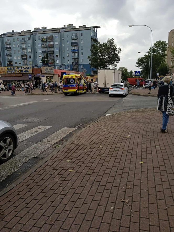 Potrącenie pieszego na pasach Rynkowa Siedlce