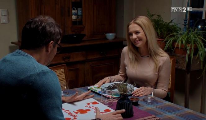 M jak miłość, odcinek 1514. Michał (Paweł Deląg), Joasia (Barbara Kurdej-Szatan)