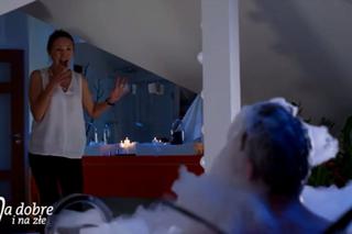 Na dobre i na złe, odcinek 718. Falkowicz (Michał Żebrowski), Kasia Smuda (Ilona Ostrowska)