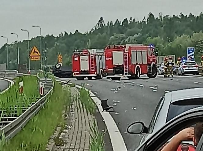 Wypadek na autostradzie A4