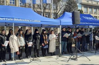 Lublin: Studenci zaśpiewali hymn Ukrainy  