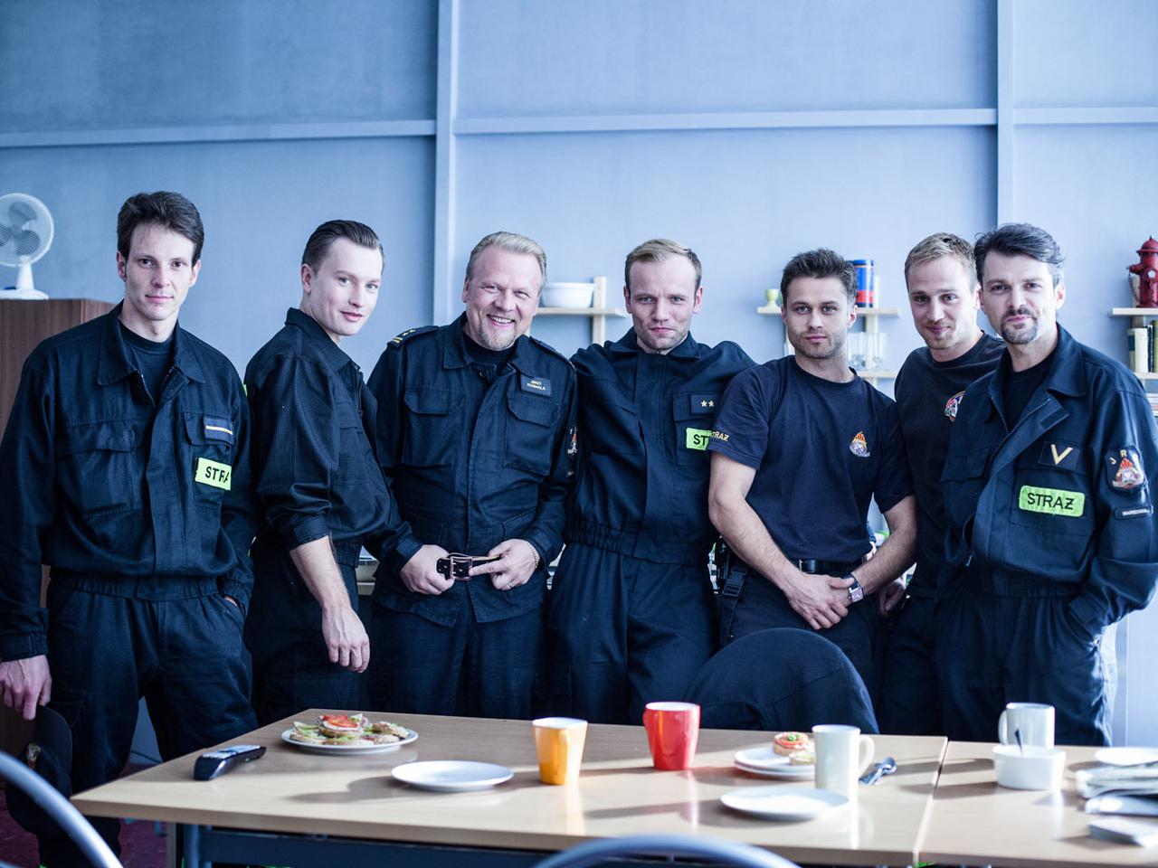 Strażacy. Kuba Wesołowski, Jacek Lenartowicz, Maciej Zakościelny, Mateusz Janicki, Maciej Mikołajczyk