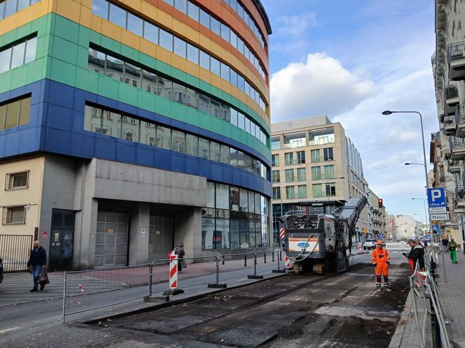 Przebudowa ul. Okrzei w Warszawie